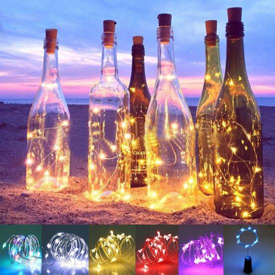 100 см пробковая ночная фея 10 светодиодных лампочек для бутылок вина, декор для вечеринки