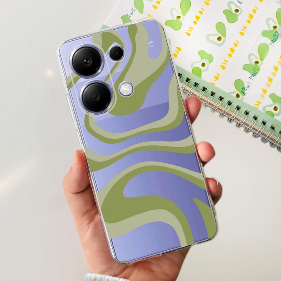 For Xiaomi Redmi Note 13 Pro 4G Case Beautiful butterfly flower TPU Soft Silicone Cover For Xiaomi Poco M6 Pro Bumper Phone Case