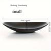 1PC Multifunctional Tray Oval Frosted Black Jewelry Ring Jewelry Key Tray Organizer Kitchen Supplies