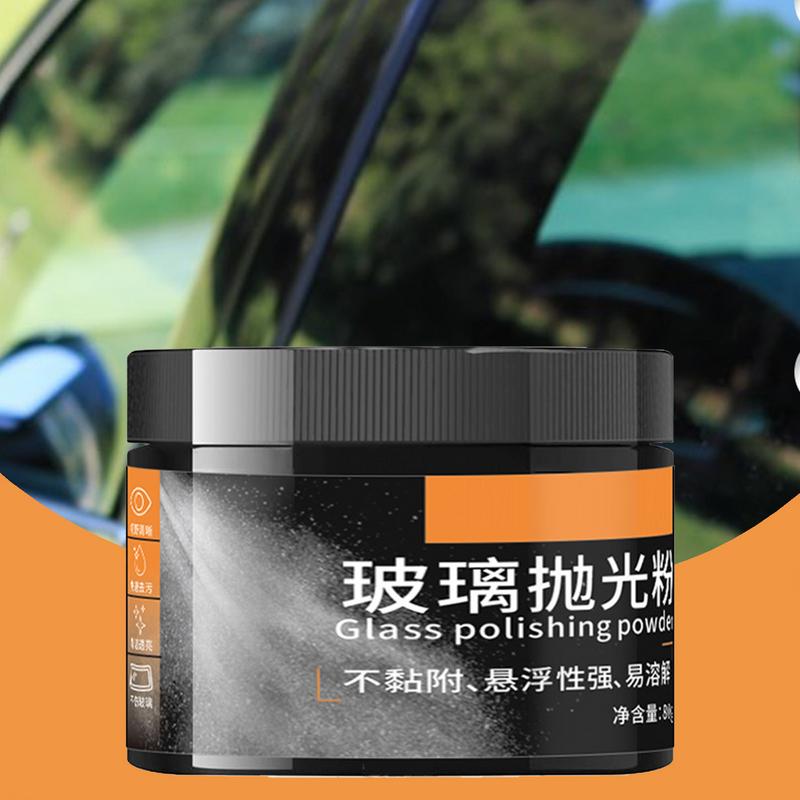 Car Glass Polishing Kit Safe 80g Efficient Glass Polishing Kit Glass Scratch Remover Gentle Deep Scratch Remover For Windscreen