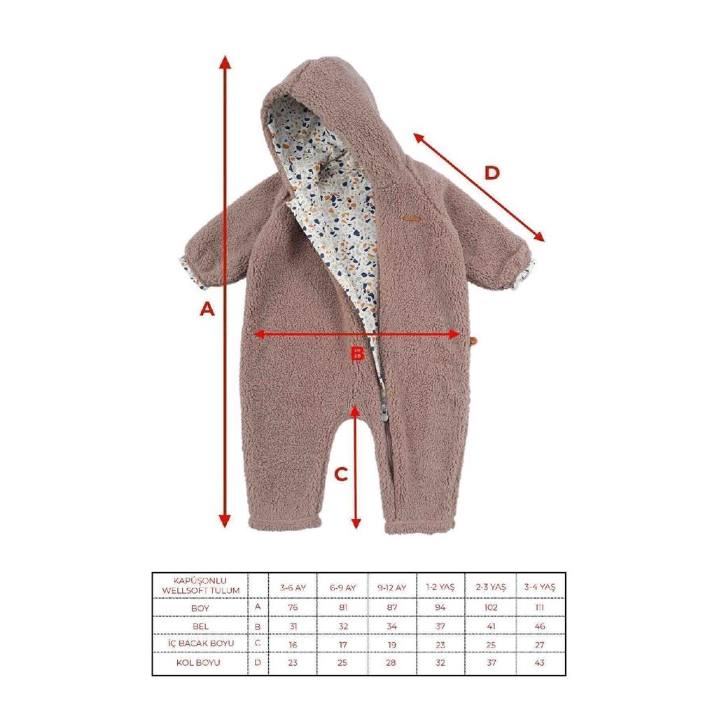 Комбинезон Wellsoft с капюшоном Baby White