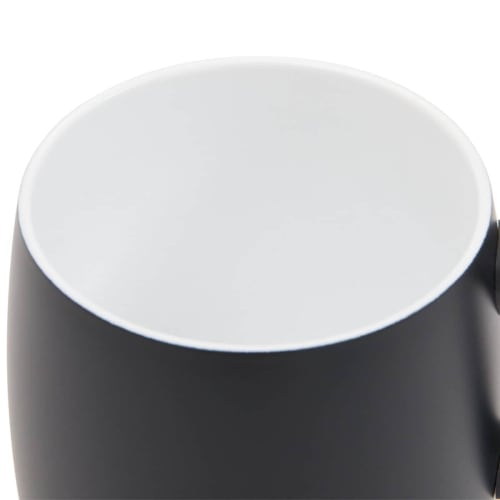 NITORI Ceramic Coated Stainless Steel Mug -AL02 Black 2111100001304