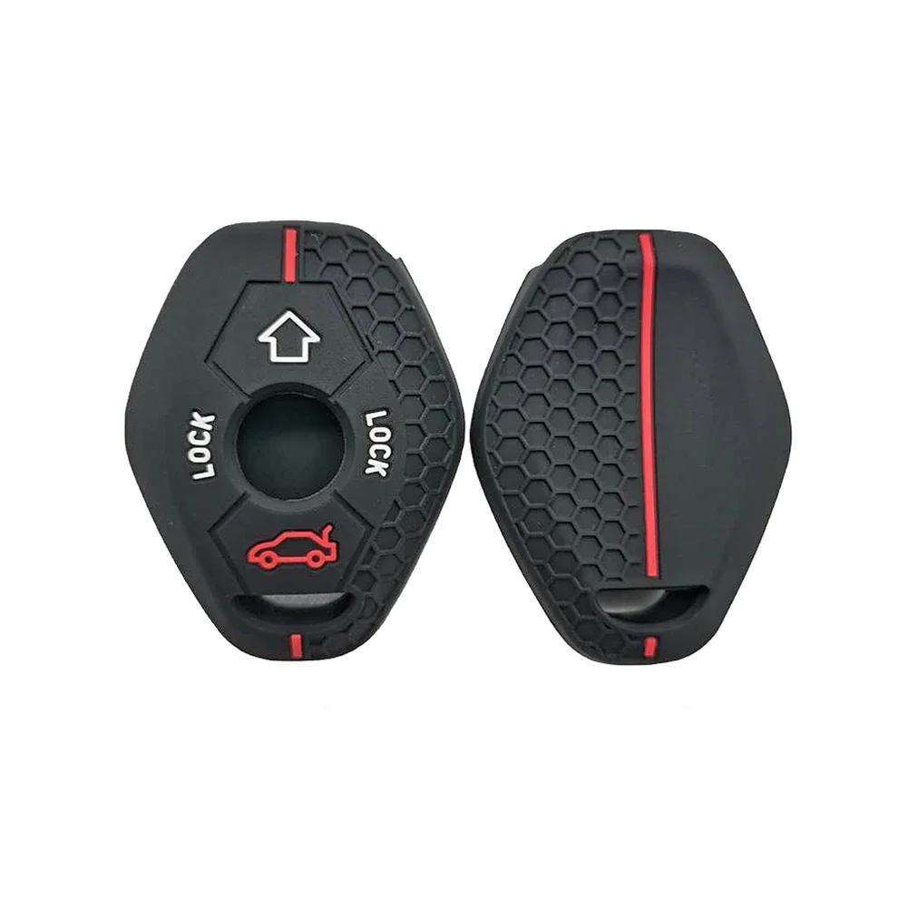 Силиконовый чехол для ключа-пульта для BMW E46 E60 X5 E53 E63 E39 E38 X3 F83 Z3 Z4 M5 3 5 7 серии 330i 325i Чехол для ключа Автоаксессуары