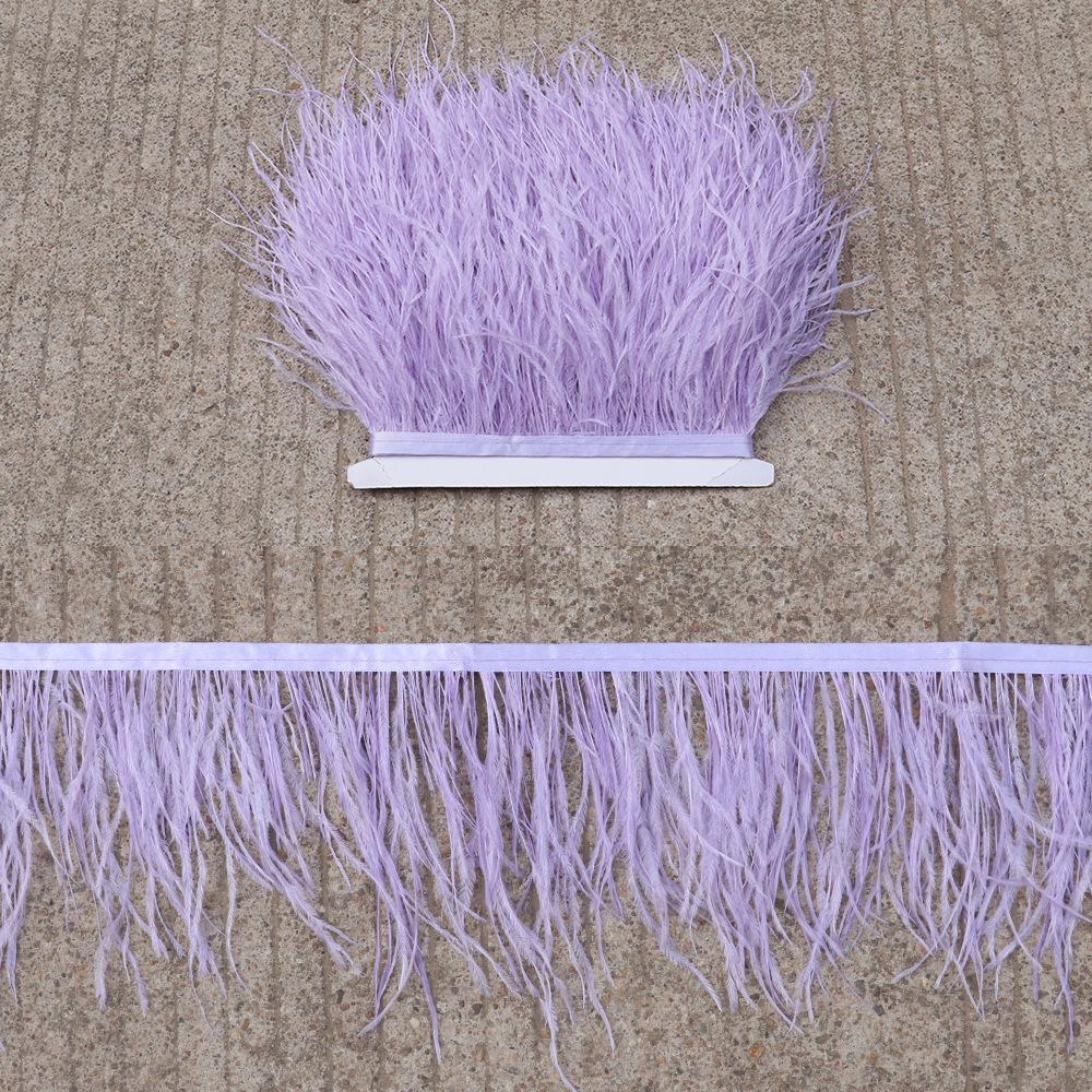 Thickened Encryption Ostrich Hair Cloth Edge 10-15Cm Feather Clothing Skirt Accessories