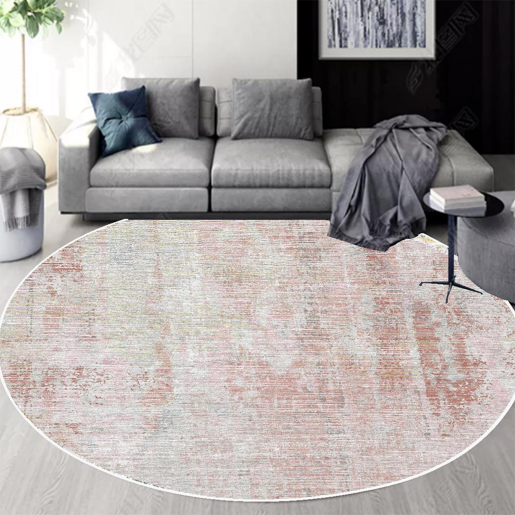 INS Round Carpet Living Room Decoraiton Abstract Luxury Style Large Room Lounge Rug Bedroom Decor Soft Fluffy Study Chair Mat