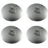 Wheel Cover 4 Pcs For Renault Megane 2 Scenic 2 Gray Color Oem 8200200539