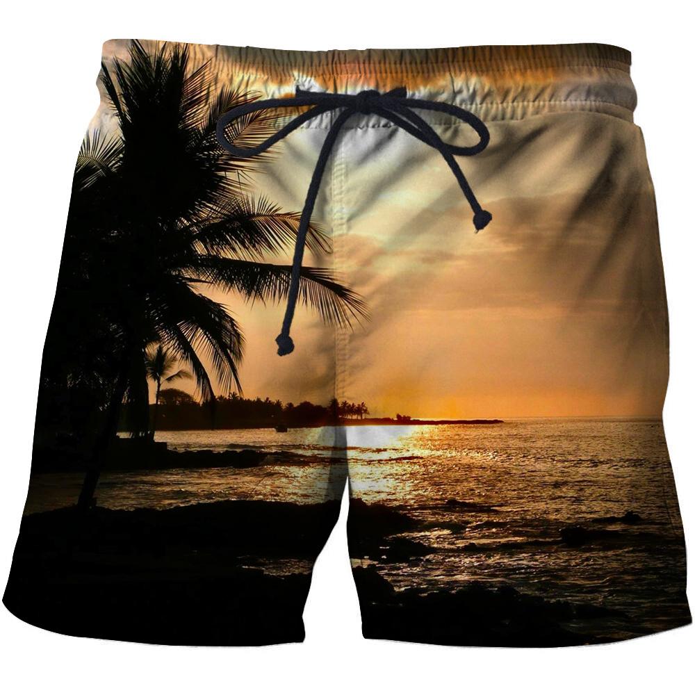 New Tropical HD 3D Swimming Trunks Shorts Mens Funny Fishing Bermuda Breathe Men's Boys Beach Pants Sport Shorts Fashion