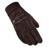 Men's Pigskin Gloves with Touch Screen Winter Outdoor Cycling  Fleece and Thickened Warm Motorcycle Gloves
