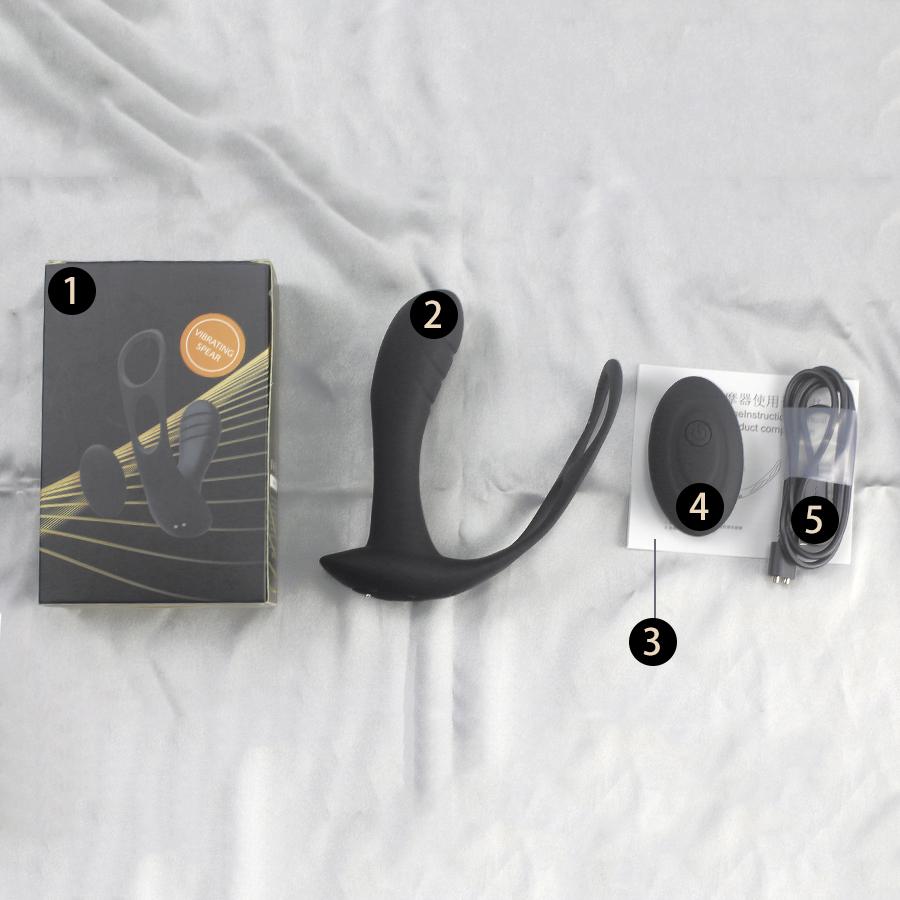 Мужской вибратор для массажа простаты, анальная пробка, беспроводное управление, одежда, силиконовый стимулирующий массажер, кольцо для задержки эякуляции, игрушка для мужчин