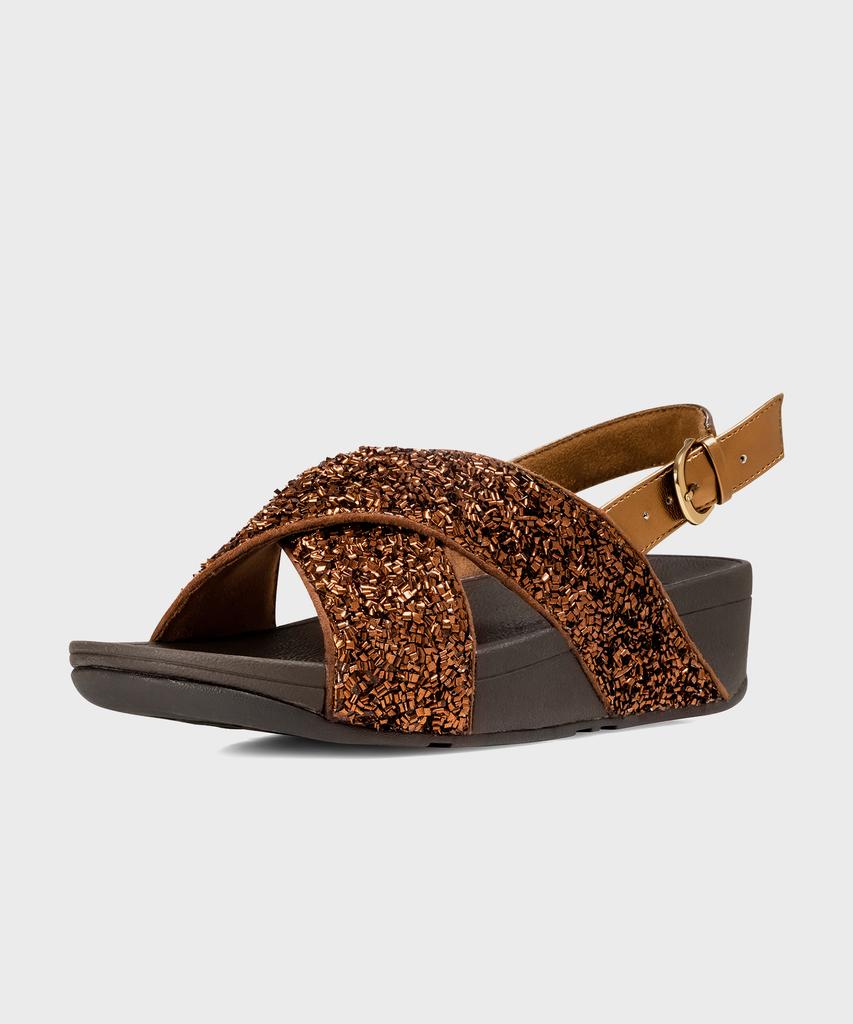 Сандалии Fitflop Lulu Shimmerfoil Бронзовые