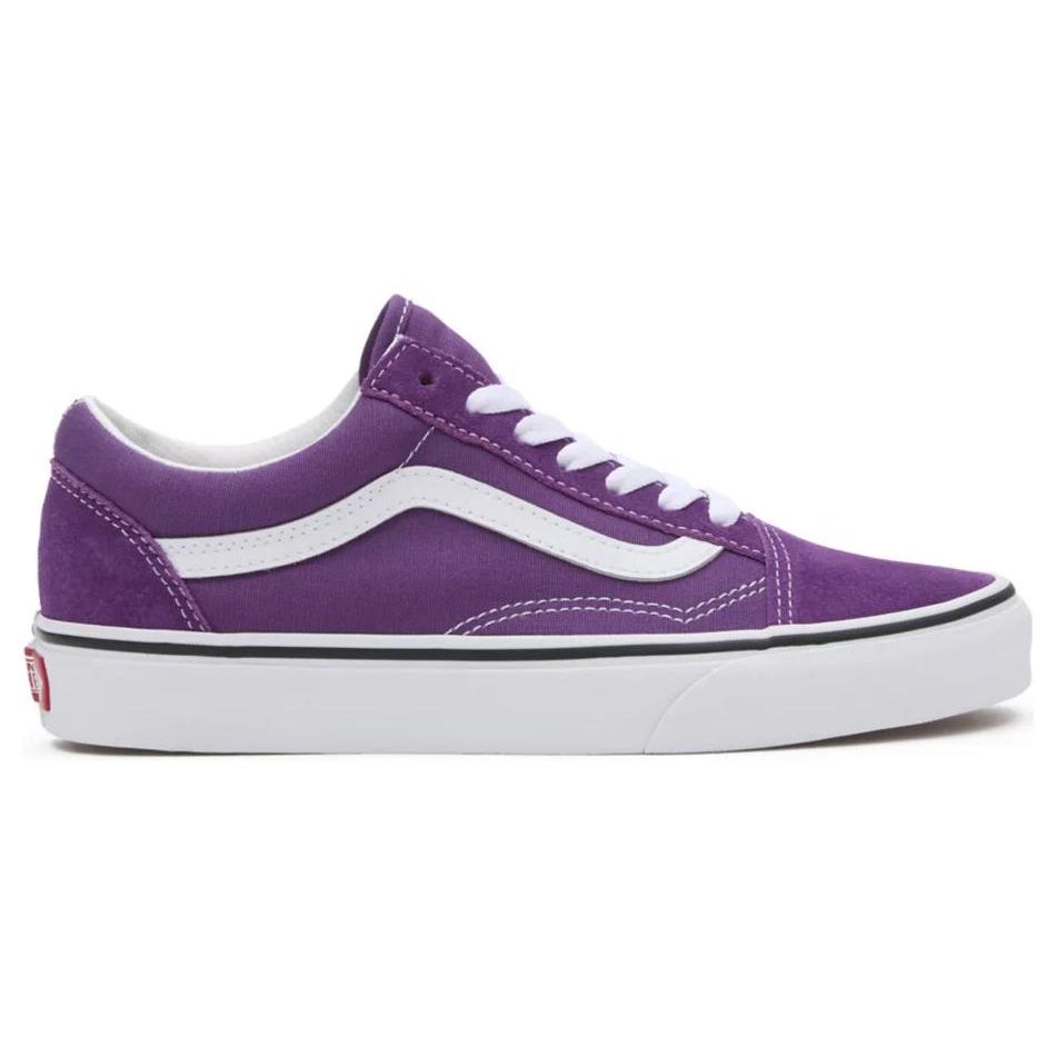 Vans Old Skool Low Top Skate Shoes Unisex Sneakers Purple White VN0007NT1N8
