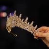 Украшения для волос Барочная Королева Тиары Блестящее Украшение Корона Принцессы Стразы Диадема для Женщин Девушек
