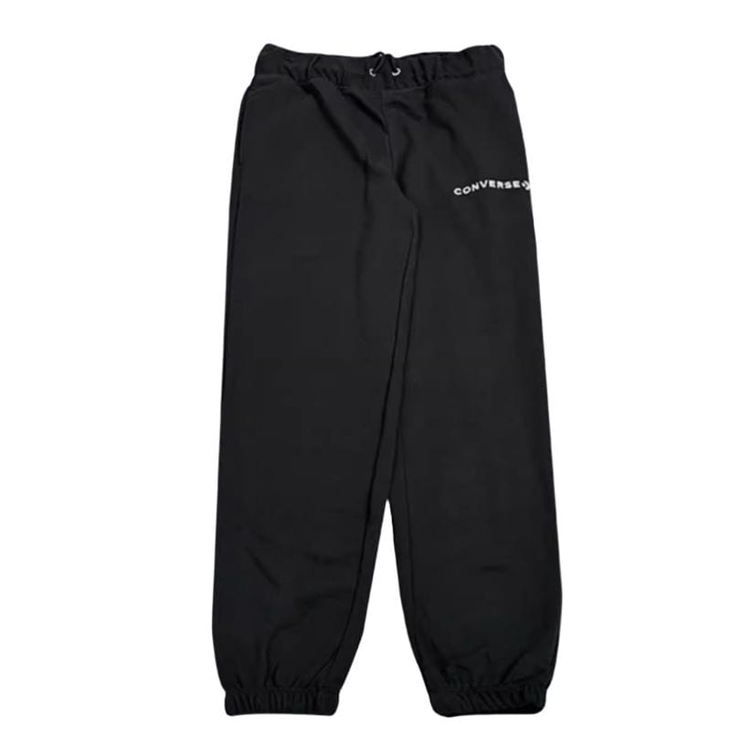 Converse Повседневные брюки женские черные умеренно зауженные брюки 10024730-A01