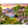Diamond Painting Scenery Rhinestone Mosaic Kit Full Round Diamond Embroidery Landscape Painting