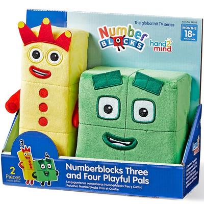 Набор игрушек для бега Number Bloks Three and Four из 2 предметов IN94555, Разные цвета, Популярные игрушки для корейских детей