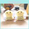 Mini Plush Bee Toy Keychain Pp Cotton Stuffed Animal Girls Accessory Room Decor