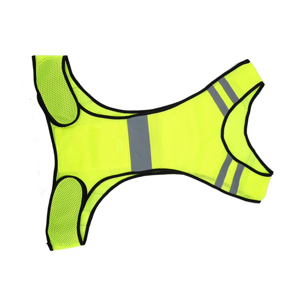 Светоотражающий жилет повышенной видимости для ночного бега, защитная одежда с регулируемой талией(Лайм)