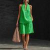 Women's V-neck Vest Shorts Holiday Casual Two-piece Set