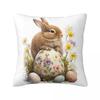 Пасхальная наволочка Милый кролик Яйца Мягкая наволочка Чехол для подушки Милый Забавный Дизайн Наволочки Для Дивана Домашний Декоративный