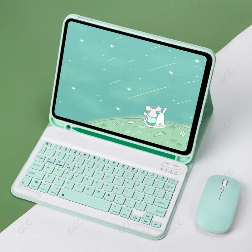 Чехлы-клавиатуры для планшетов для нового iPad 11-го A16 2025 Чехол со слотом для карандаша для iPad 10-го 9-го 8-го Air 6 5 4 Air 3 Pro 11 4-го 3-го