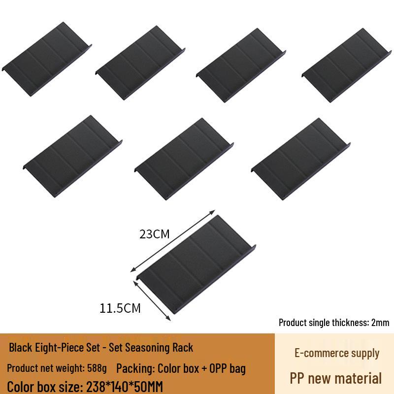 Compact Step-Style Spice Rack with PP Material for Kitchen Seasoning Storage