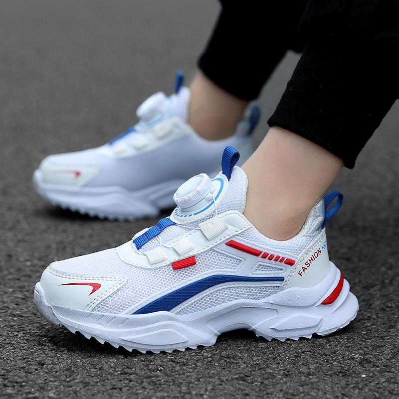 Детские трендовые удобные кроссовки для бега на мягкой подошве, студенческие модные повседневные дышащие спортивные кроссовки для мальчиков и девочек