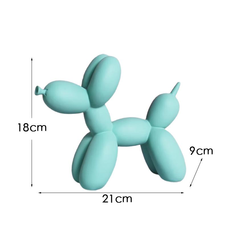 Золотая фигурка собаки из смолы в виде воздушного шара для декора дома, офиса и гостиной