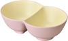 Fukui Craft Twin X X Pale 93041055 Bowl, 25.5 16.3 8.2 Cm, Pink,