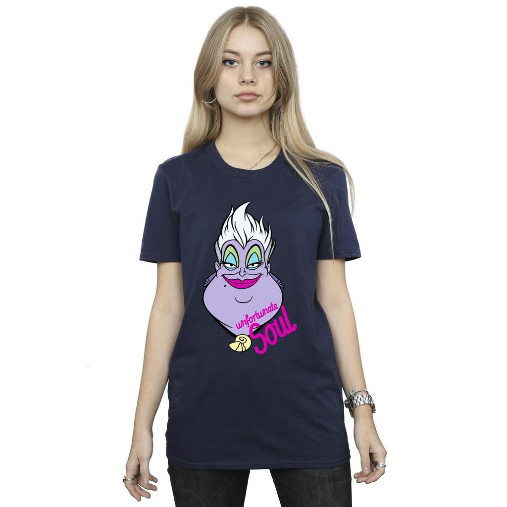 Disney Womens/Ladies Villains Ursula Unfortunate Soul Cotton Boyfriend T-Shirt