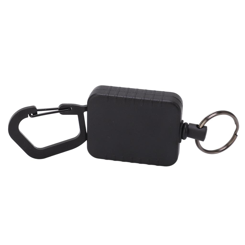 Выдвижной брелок для ключей, пластиковый значок, катушка, алюминиевый сплав, защита от кражи, защита от потери, портативный держатель для ключей