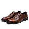 Трендовые Новые Мужские Оксфорды Пэчворк Черно-Коричневого Цвета Удобная Деловая Свадебная Обувь Sapatos Tenis Masculino