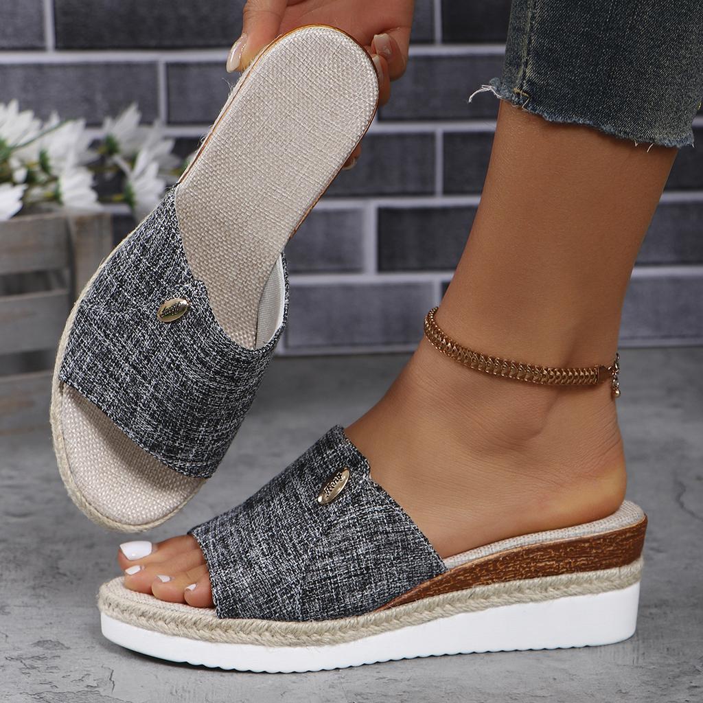 Wedges Slippers Women Summer Platform Shoes Women High Heels Beach Slippers Fashion Outdoor Ladies Slides Zapatos De Mujer