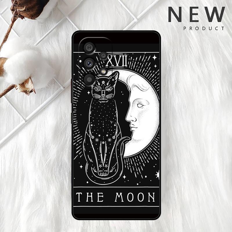 Moon Tarot Mystery Totem Case For Samsung Galaxy A54 A52 A14 5G A53 A12 A13 A71 A23 A34 A33 A21s Phone Cover