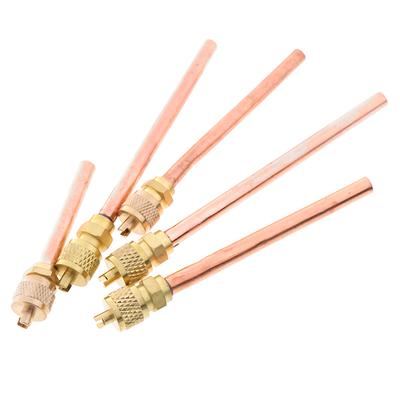 5 X Клапан обслуживания/доступа 1/4" SAE * 1/4" Od * 4" Stem Core Ac Air Refrigeration
