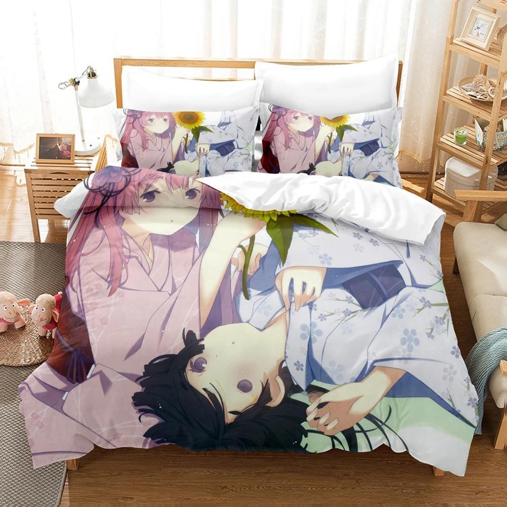 Модный 3D-принт Кавайные Девочки OreShura Комплект постельного белья Мультяшный Аниме трехсекционный Комплект Взрослый Ребенок Спальня Пододеяльник Комплекты Домашний текстиль