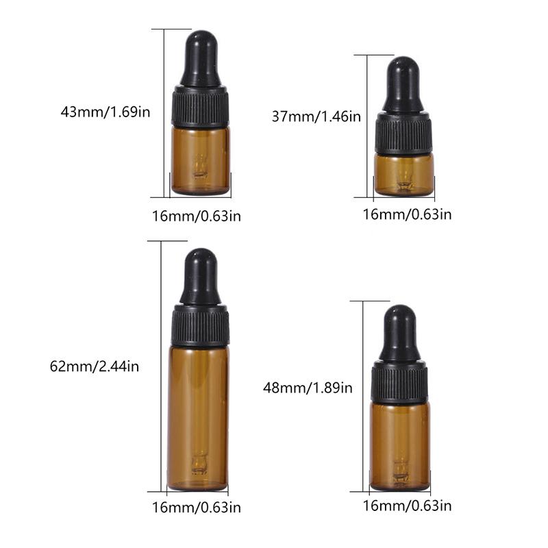 7 шт. портативный многоразовый набор мини-флаконов-капельниц 1/2/3/5 мл пустые стеклянные флаконы для эфирных масел Macaron цветной многоразовый контейнер Diy