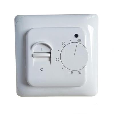 Термостат для подогрева пола, механический комнатный термостат 220 В, регулятор температуры для электрического подогрева пола/регулятор температуры нагрева воды