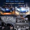 FHD 3-канальный WIFI APP DVR автомобильный 1080P видеорегистратор для автомобилей Двойная линза видеорегистратор авто Автомобильная камера записи Опциональная камера заднего вида