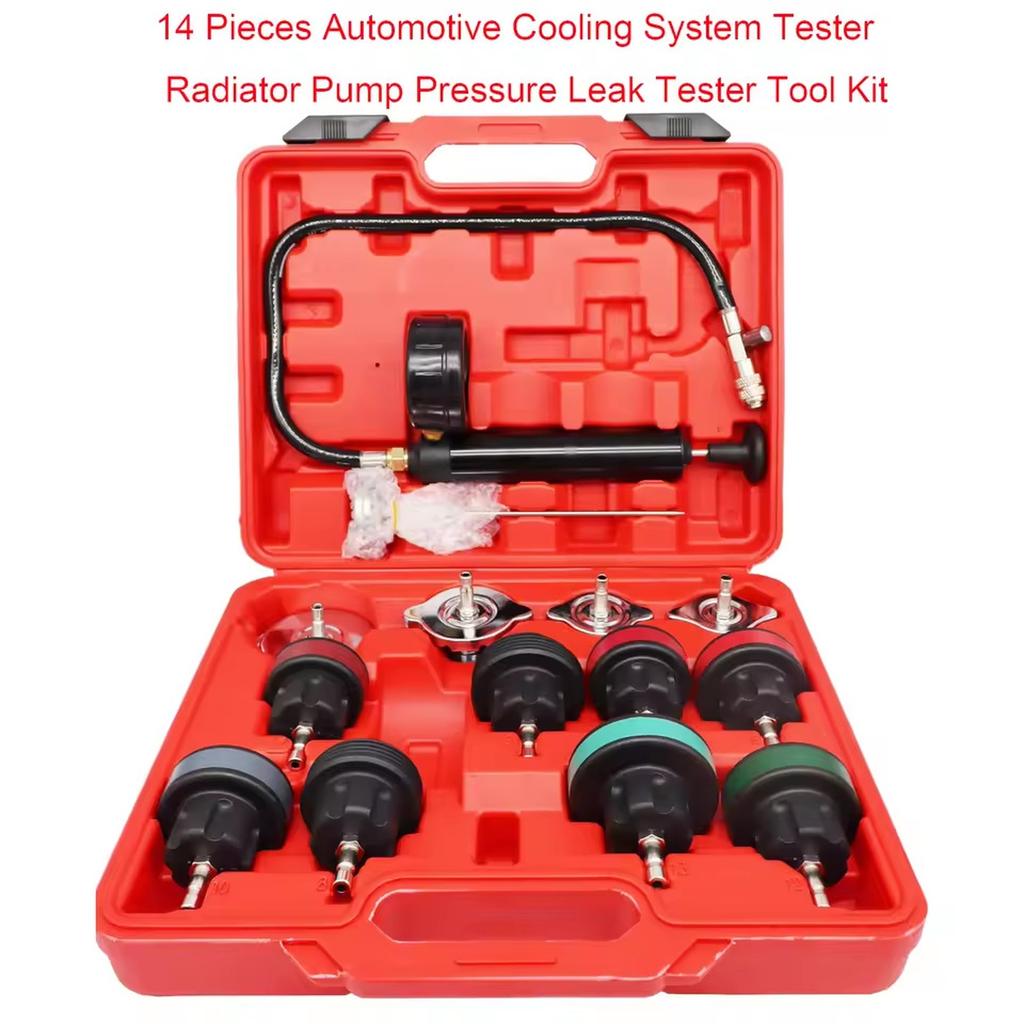 Инструмент для обнаружения утечек давления в автомобильном водяном баке Инструмент для вакуумной заправки антифризом/охлаждающей жидкостью Инструмент для изменения давления (14-18) задавать