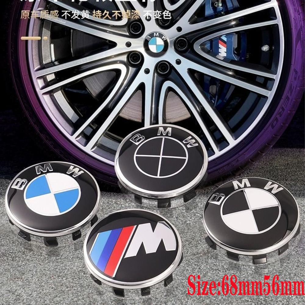 For BMW M BMW 4Pcs 56/68mm Wheel Center Caps Auto logo For E46 X2 X1 X3 X4 X5 X6 G07 G86 G80 E84 F48 G01 G11 E30 E36 G20 E39 Accessory CVA2