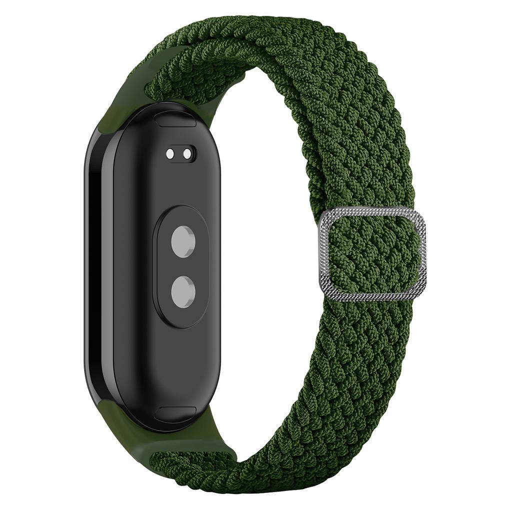 For Xiaomi Smart Band 9 NFC/9/8 NFC/8 Stretchy Nylon Watch Band Adjustable Braided Sport Strap