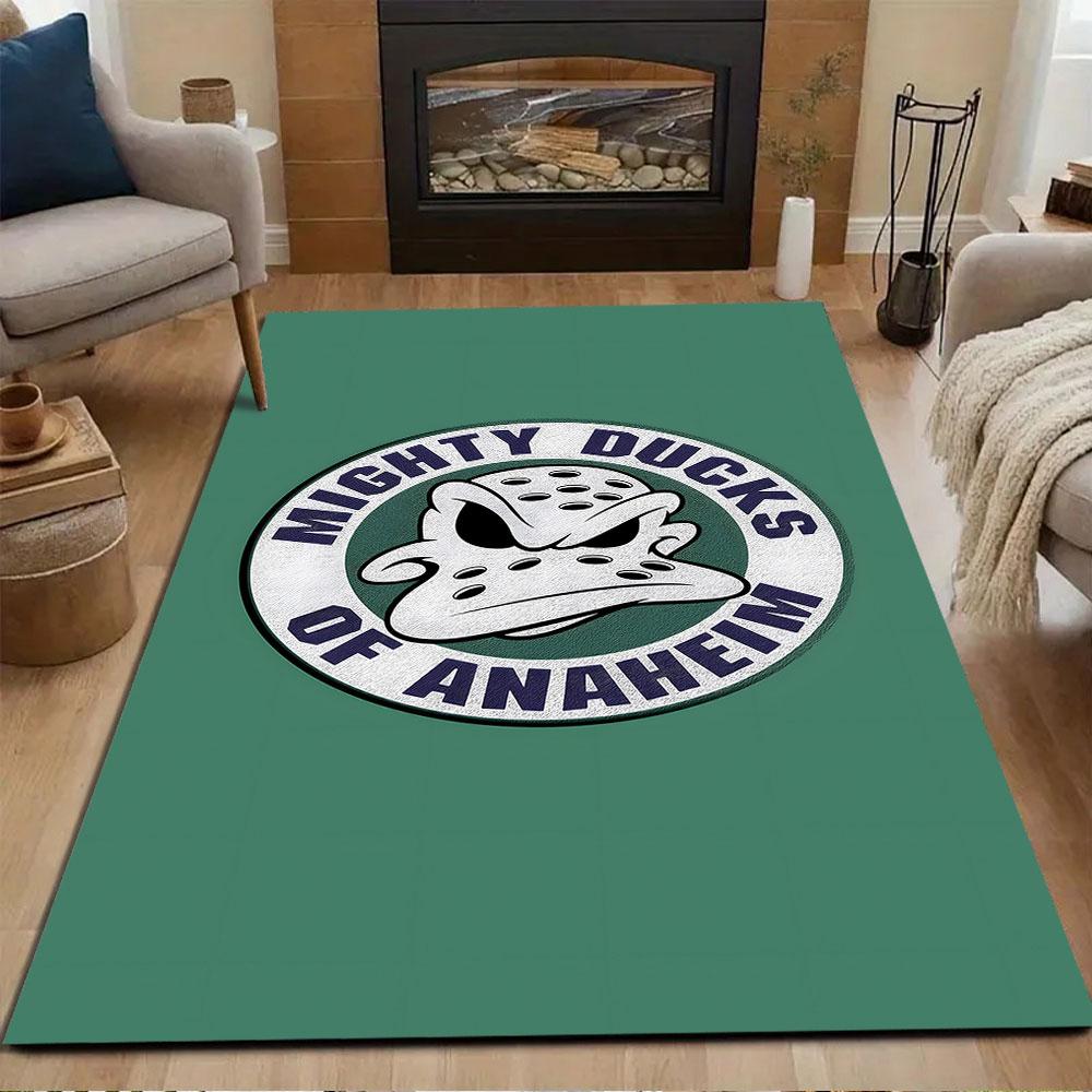 Mighty Ducks of Anaheim Logo Rug Patterned carpet, non slip mat suitable for living room and bedroom sofas