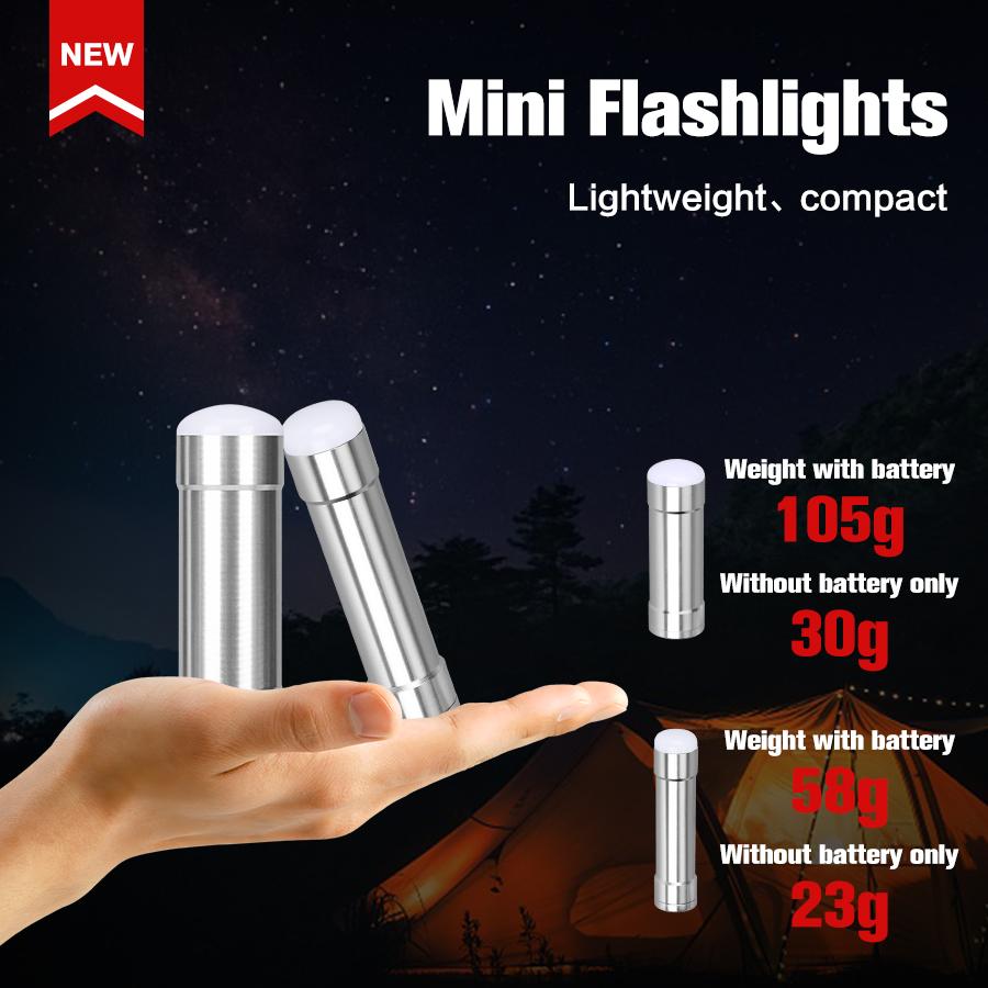 Bright Led Mini Flashlight Built in 5000mAh Rechargeable 26650 Power Batteries Outdoor Camping Torch Emergency Working Lamp