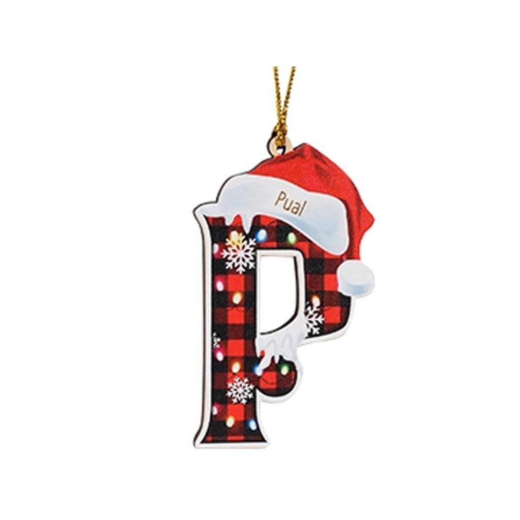 2D Christmas Decoration Pendant Christmas Tree Tag Theme Party Crafts Ornament