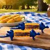 Термостойкие вилки для кукурузы, держатели в виде динозавров, прочные, легкие, надежные зубцы, изготовленные методом 3D-печати, забавная безопасная вилка, для горячего барбекю, вечеринки, обеденного стола
