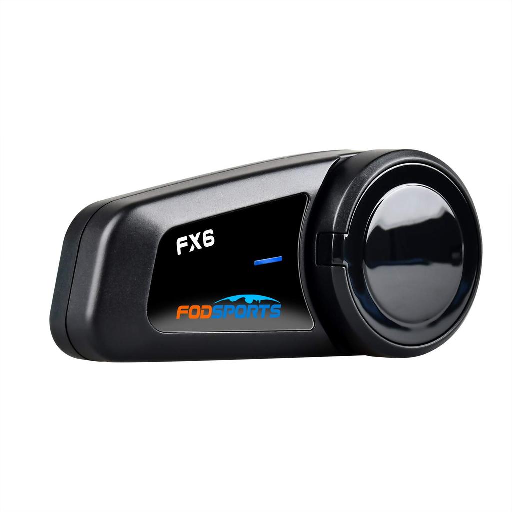 FODSPORTS FX6 Motorcycle Simultaneous HIFI Sound FM Automatic Communication 1000m Communication Connectivity with Other Noise 20 Hours of Continuous
