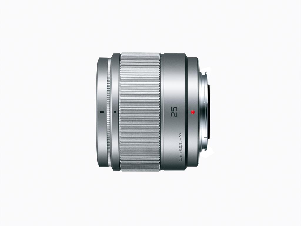 Panasonic Single Focus Lens for Micro Four Thirds Lumix G Silver 25mm/ F1.7 ASPH. H-H025-S