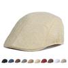 Hat Men's Newsboy Caps Beret British Retro Summer Breathable Gatsby Painters Hats Forward Hat Driver Ivy Hat Gorro Hombre Boina
