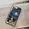 Чехол для телефона Van Gogh A-Art Эстетичный Для iPhone 17, 16,15,14,13,12,11 Plus,Pro Max, Других Мягкий Черный Чехол