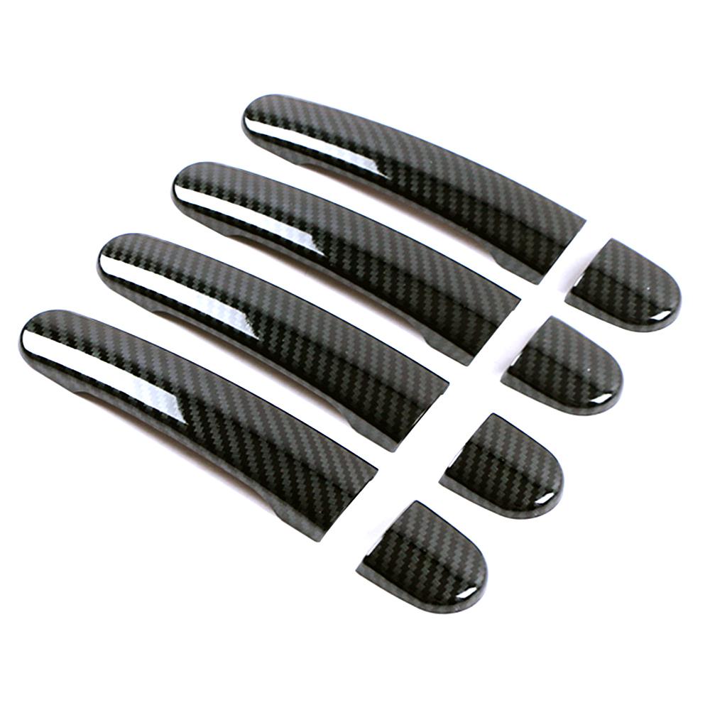 Напечатанный под карбон для Volkswagen VW Tiguan MK1 2007 2016 Наружная накладка на ручку боковой двери Молдинг Отделка 2008 2009 2010 2012